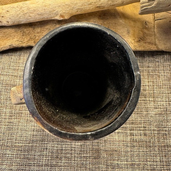 525-AMT  Native American Symbol Ceramic Jug With Handle - Hand Painted - Picture 6 of 7